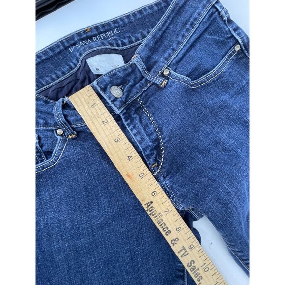 Banana Republic Classic Skinny Denim Jeans Medium Wash Low Rise Size 6 - Picture 8 of 10